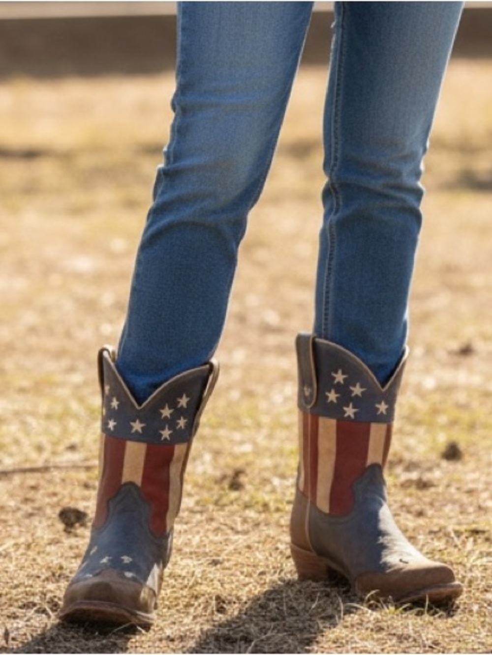 Roper USA Flag Cowgirl Boots Women’s Size 11 Patriotic Boots Rodeo July 4th